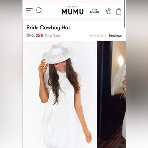 Bride Cowgirl Hat